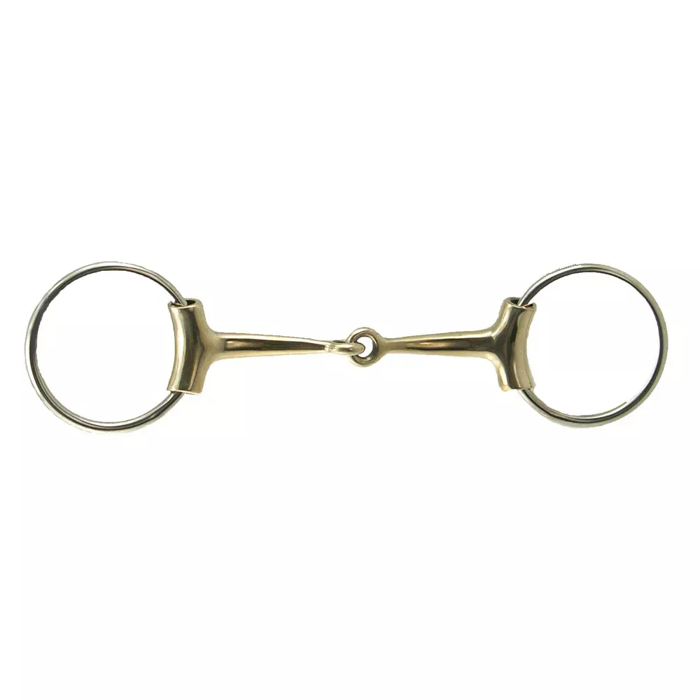 German Silver Loose Ring Eggbutt Snaffle Bit