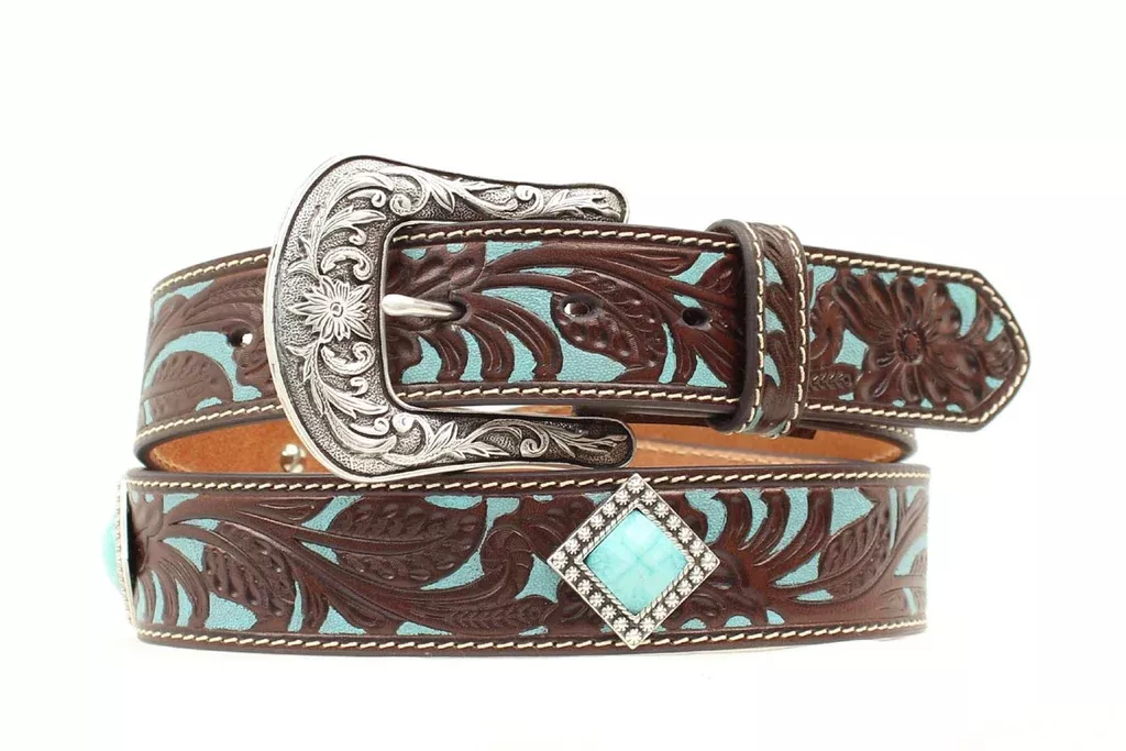 Girl’s Ariat Flower Overlay Belt