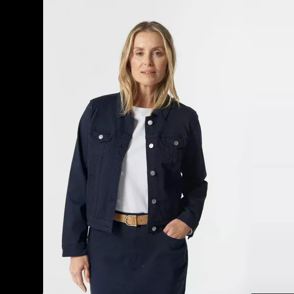 Goondiwindi Cotton Denim Jacket | Ray | Dark Navy