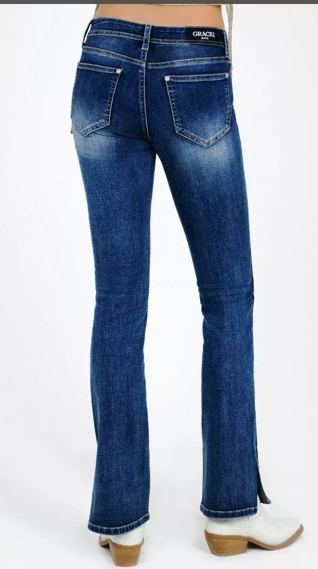 Grace in L.A. Dark bootcut Denim 30” inseam