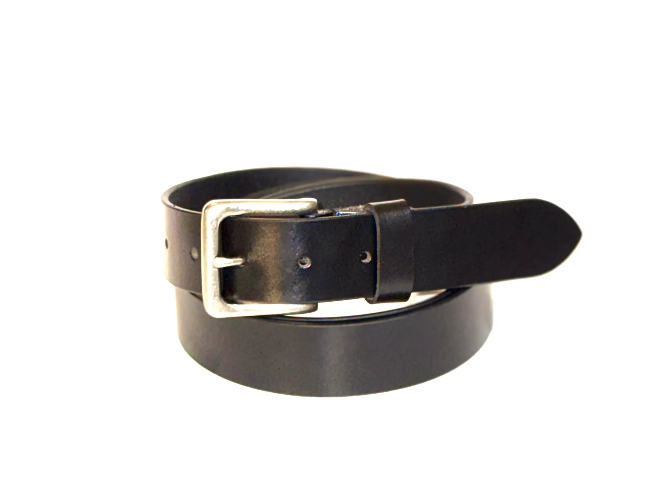 Greenwood Leather Black Leather Belt
