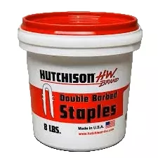 H&W 1-1/2" Galvanized Staples, 8lb Bucket