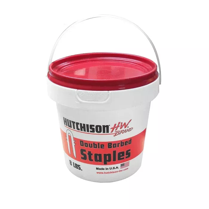 H&W 1-3/4" Galvanized Staples, 8lb Bucket