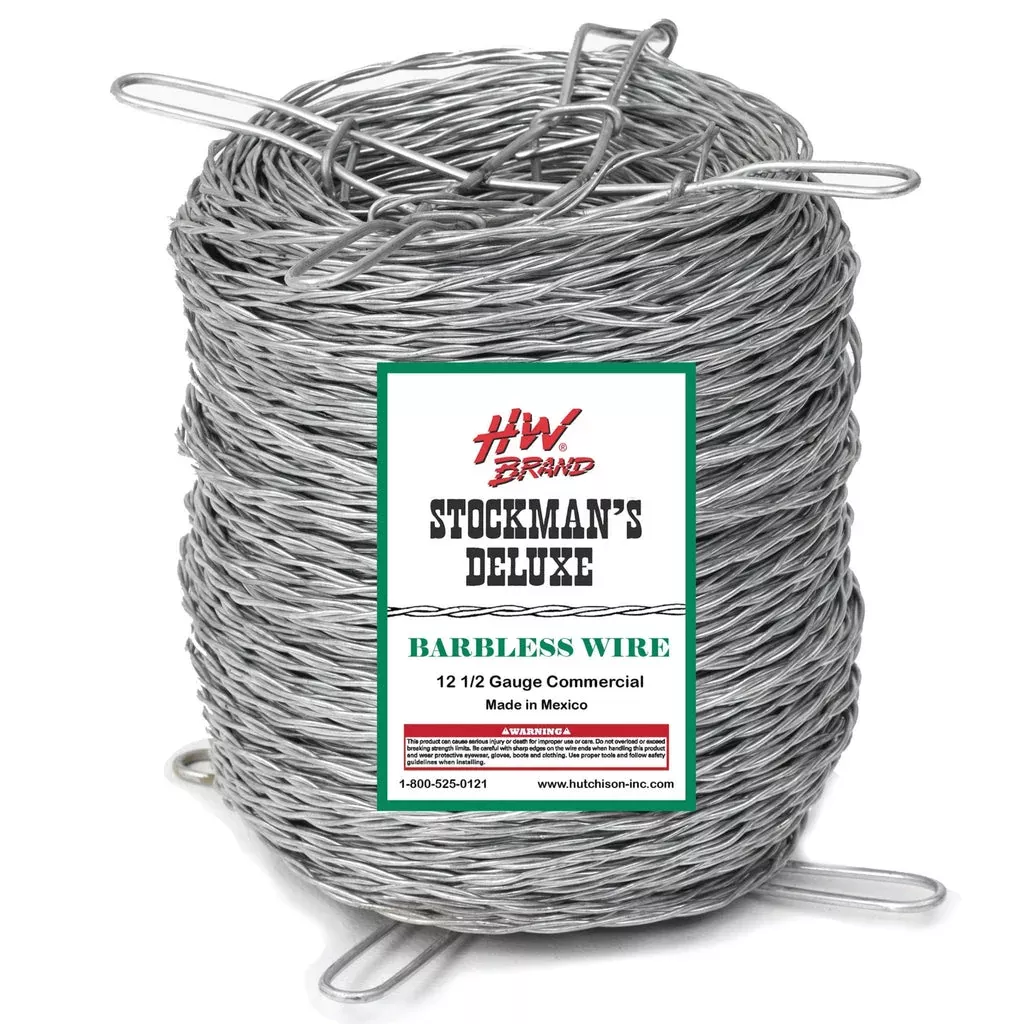 H&W-Commercial Barbless Wire- 12 1/2 GA-1320ft