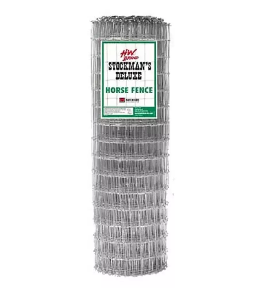 H&W-Stockman's Deluxe Horse Fence-48 in x 200 ft -12.5 GA