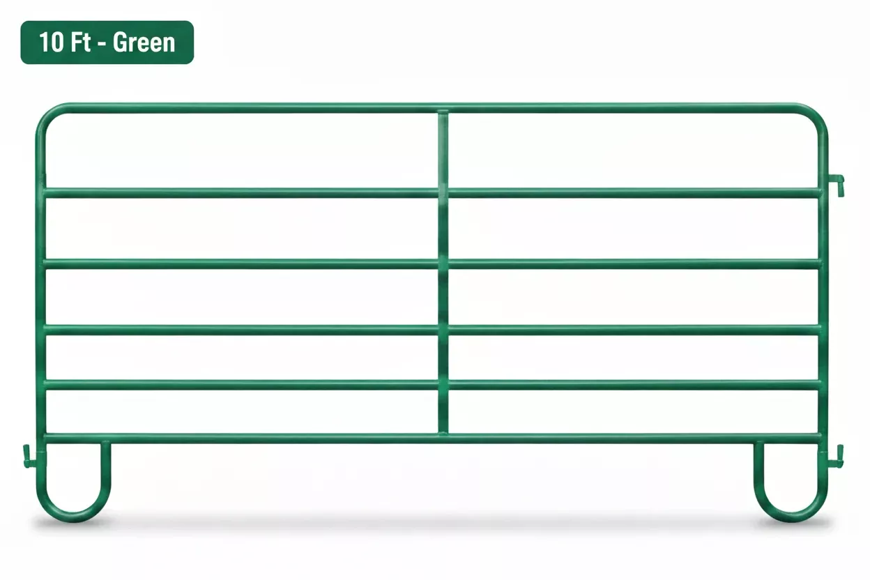 H&W-Western Corral Panel-12 Ft-Green