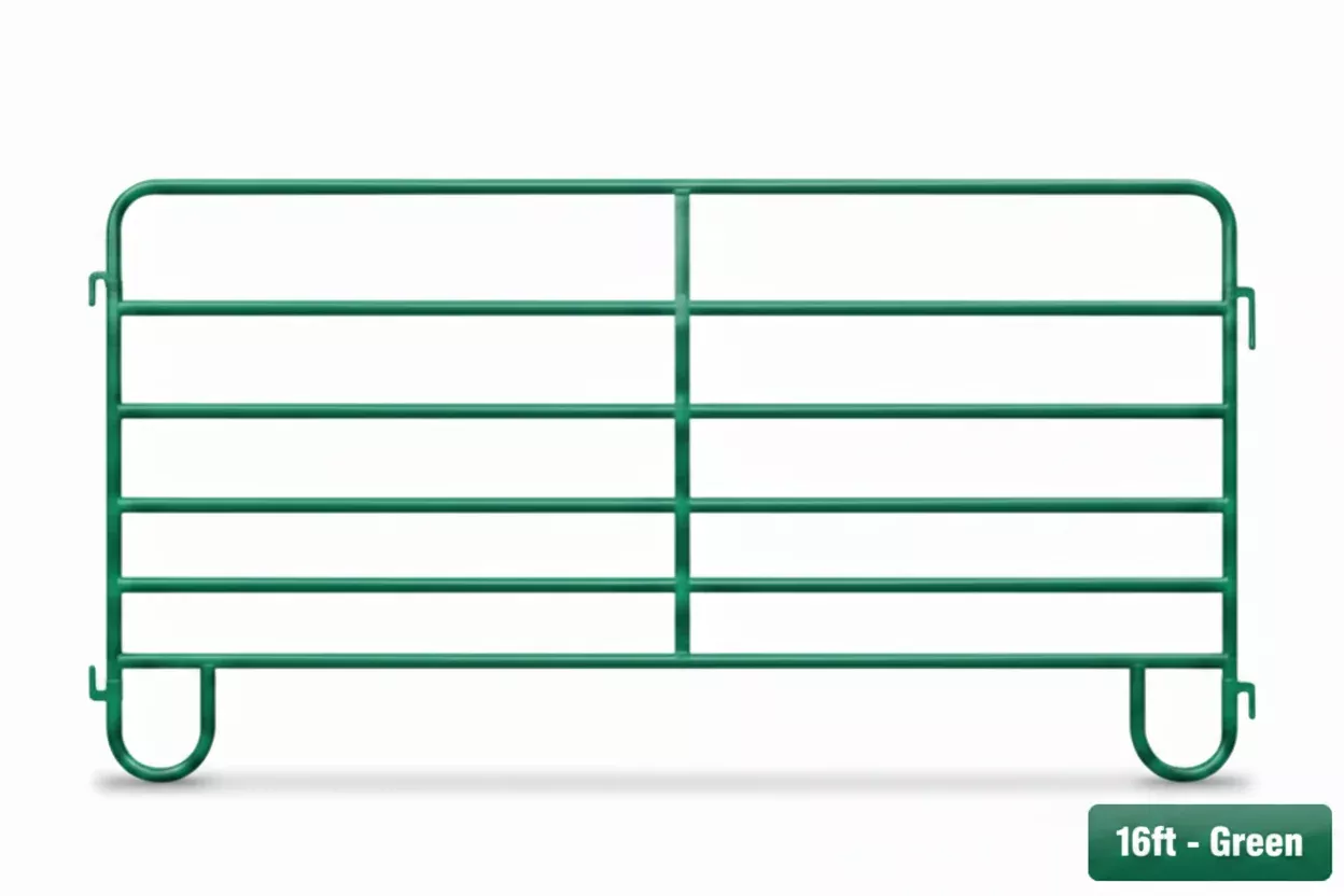 H&W-Western Corral Panel-16 Ft- Green