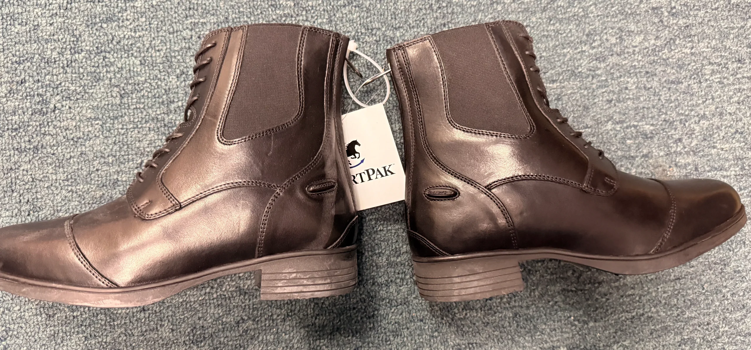 Hadley back Zip Lace Front Paddock Boots by Smartpak - Black