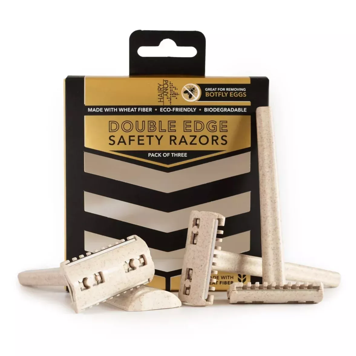 Hairy Pony Double Edge Safety Razors - 3 Pack