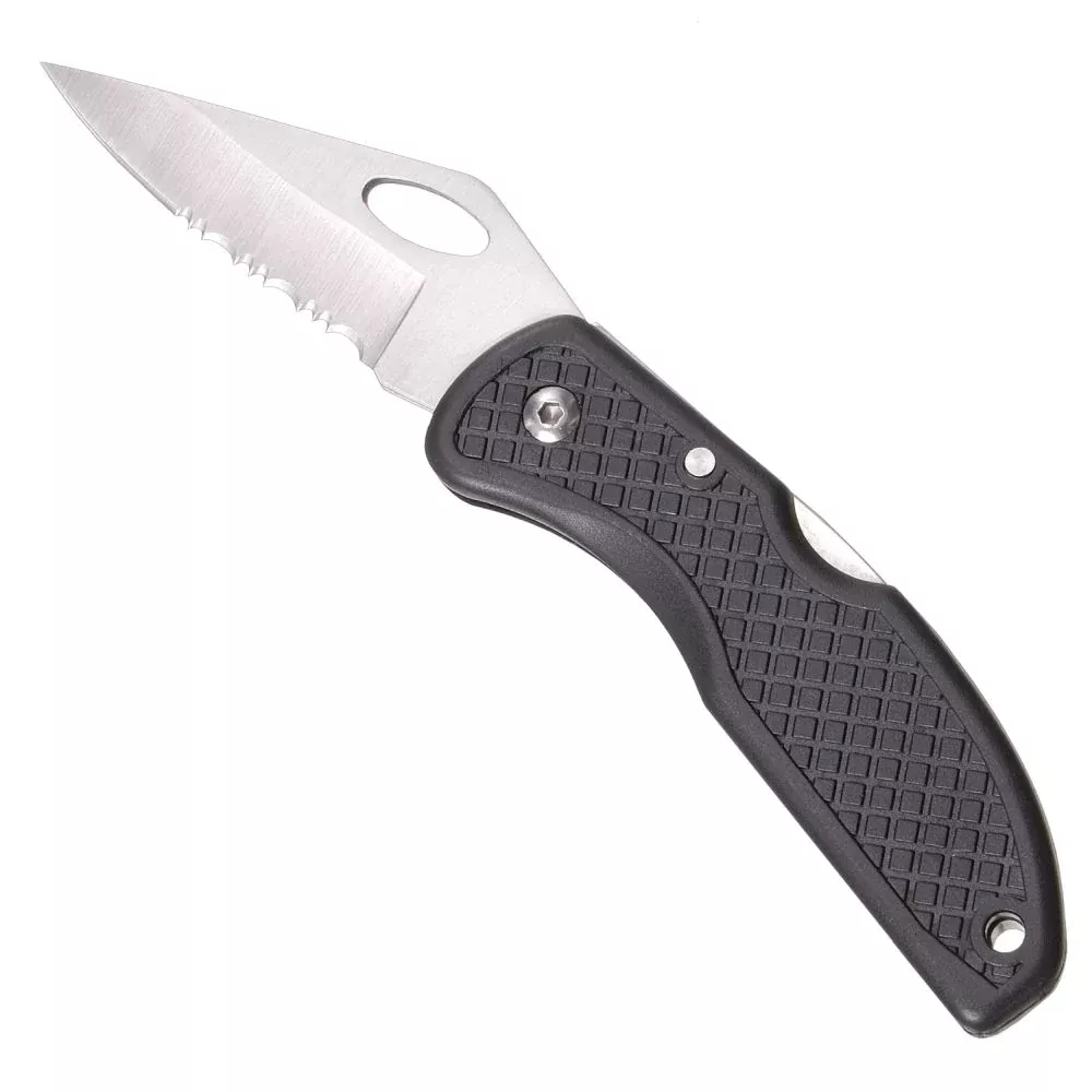 Half Serrated Blade Lock back Pocket Knife