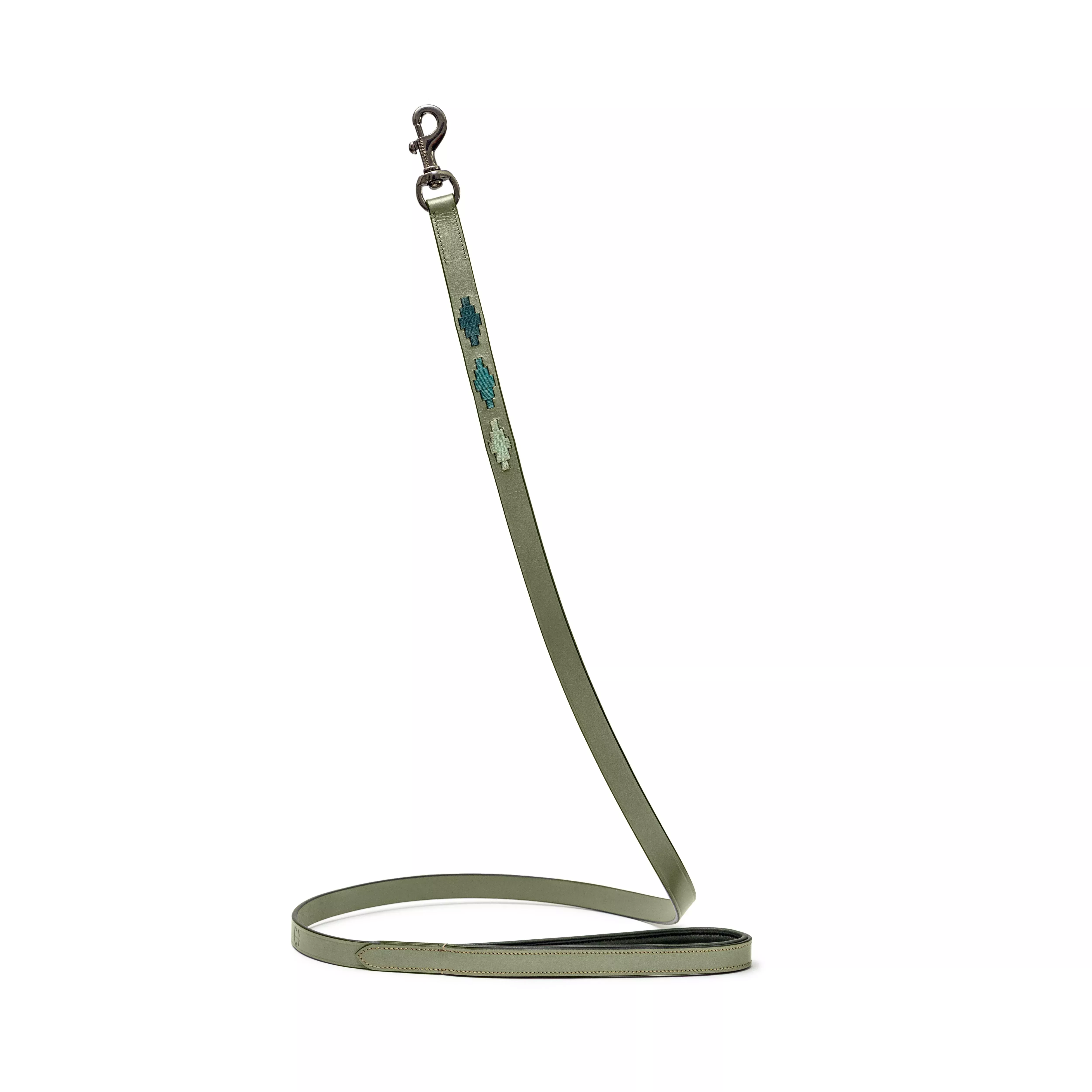 Halter Ego - Sea Glass Leather Dog Leash