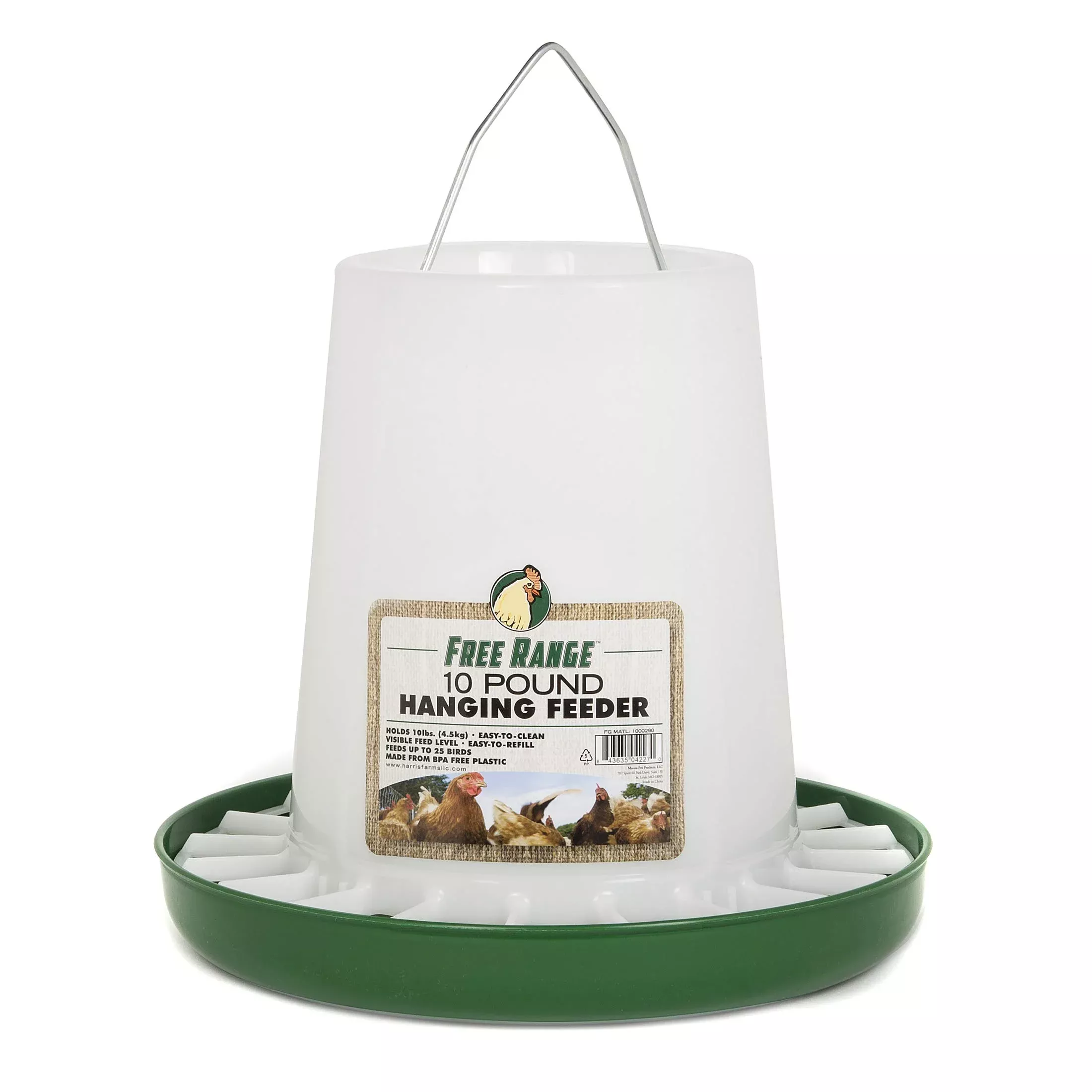 HANGING POULTRY FEEDER 10LB