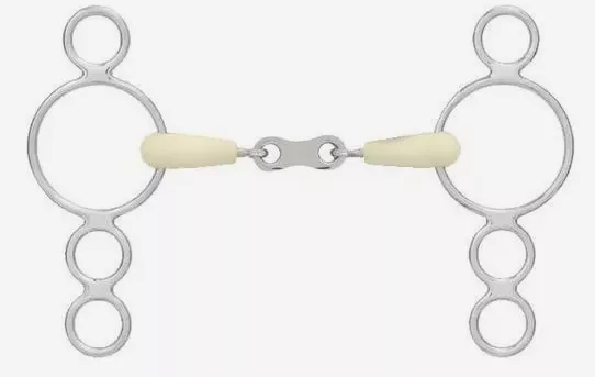 Happy Mouth - French Link 3-Ring Gag Bit