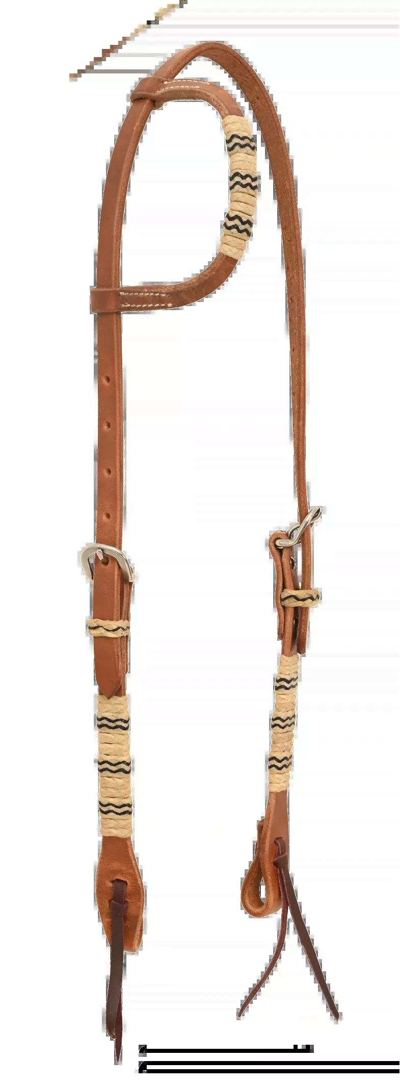 Harness Rawhide Slip-Ear w/ Black Trace
