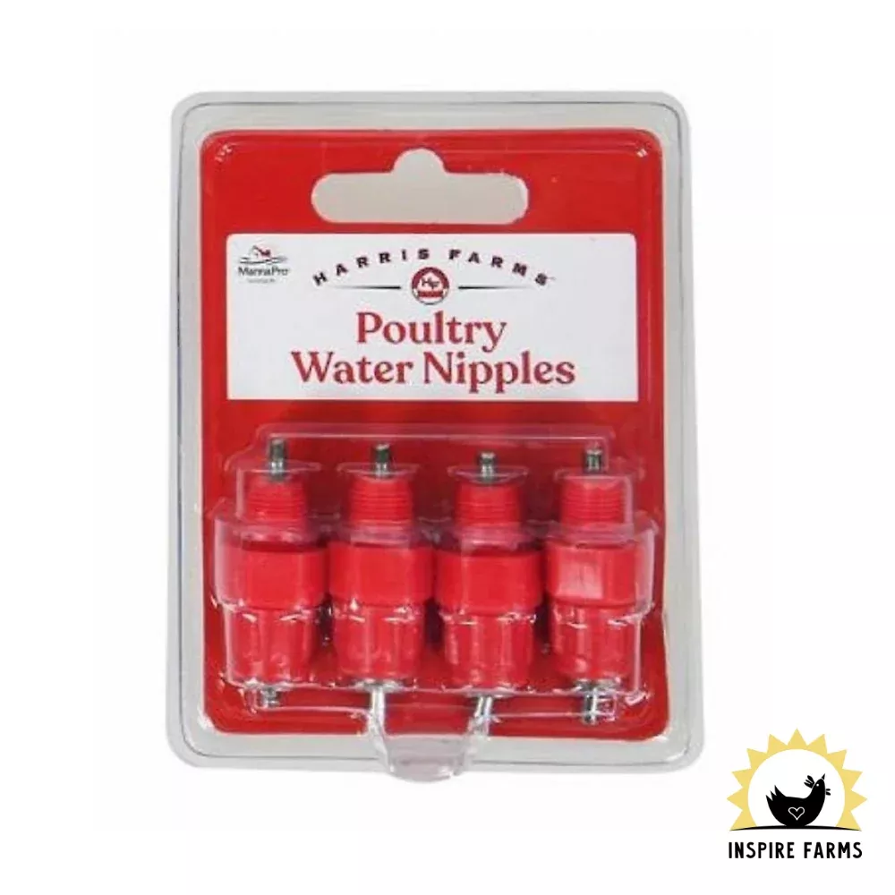 Harris Farms Poultry Water Nipples (4Pk)