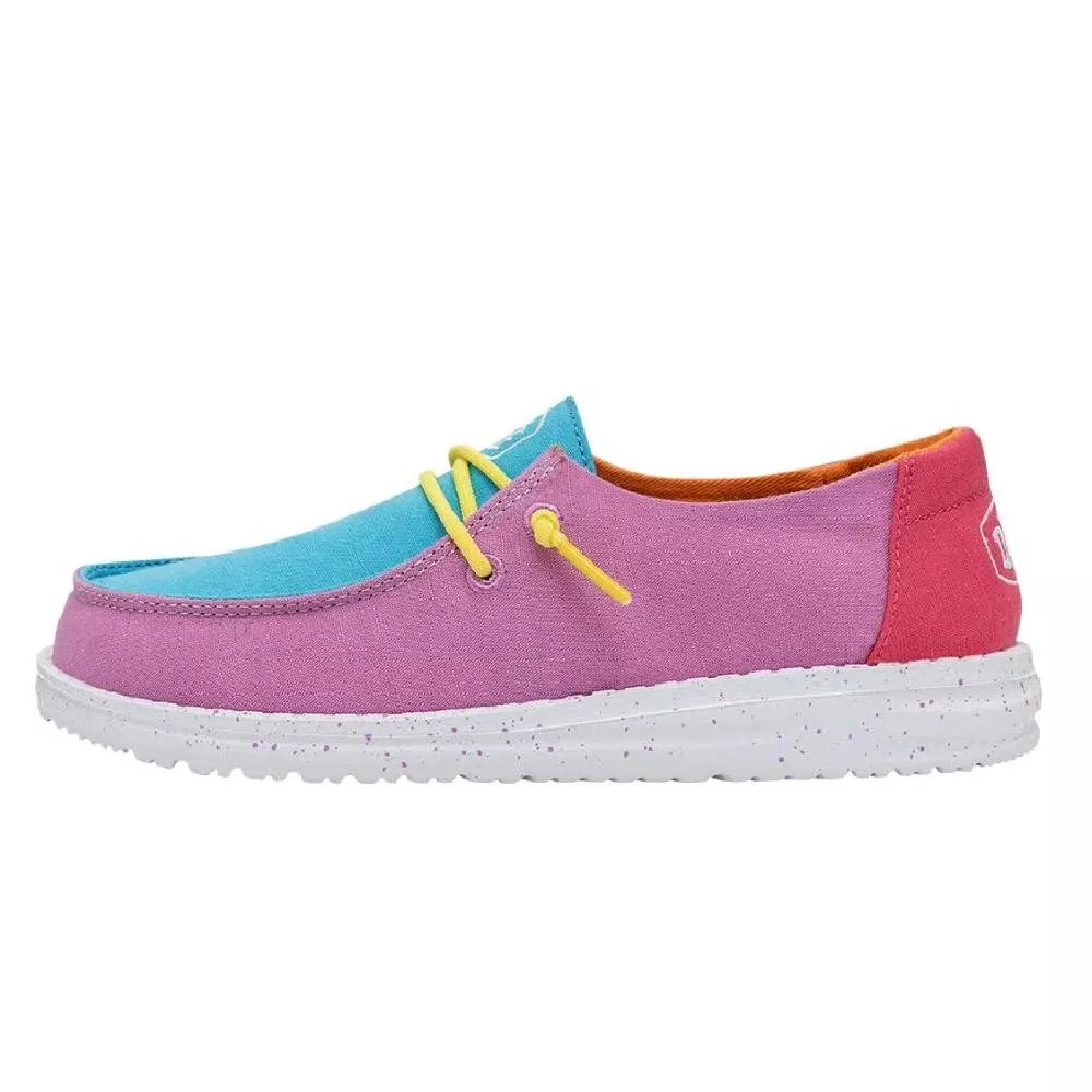 Hey Dude Youth Wendy Slub Canvas - Color Block