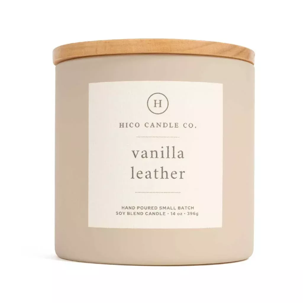 Hico Candle Co Vanilla Leather Candle