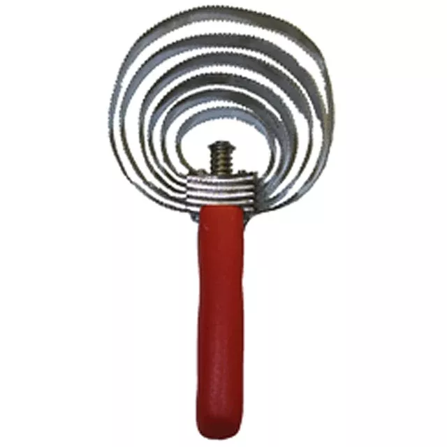 Hilason 6 Rolls Reversible Horse Curry Comb W/ Red Plastic Handle