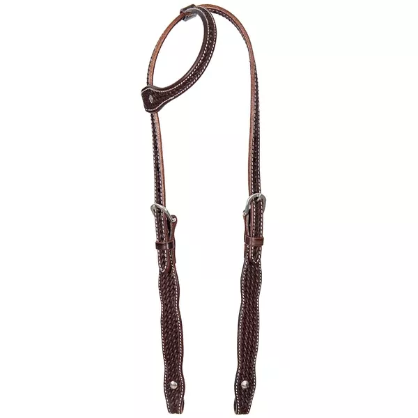 HILASON American Leather Horse One Ear Headstall Working Tack Tan