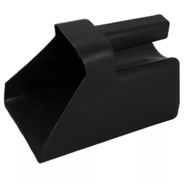 Hilason Horse Feeding Scoop Plastic Feeder 3 Quart Black