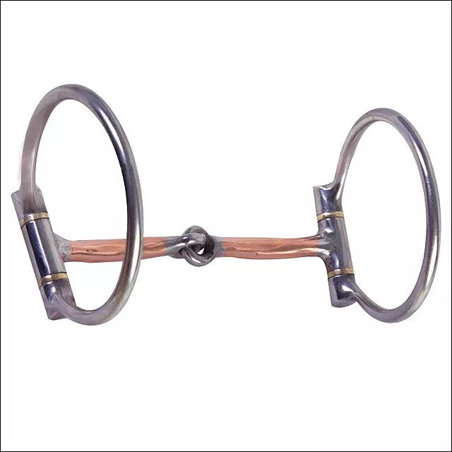 Hilason Stainless Steel Copper Mouth Tack Horse Western Snaffle Bit