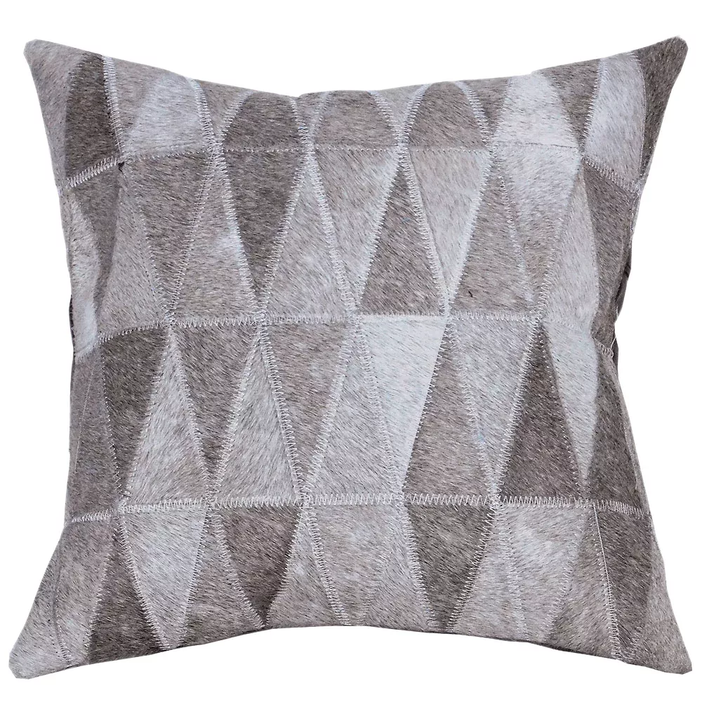 HILASON Western Cowhide Patchwork Pillow Cover, Rustic Ranch Home Decor
