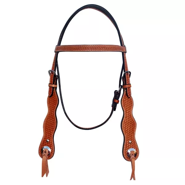 HILASON Western Horse American Leather HeadstallTack Tan
