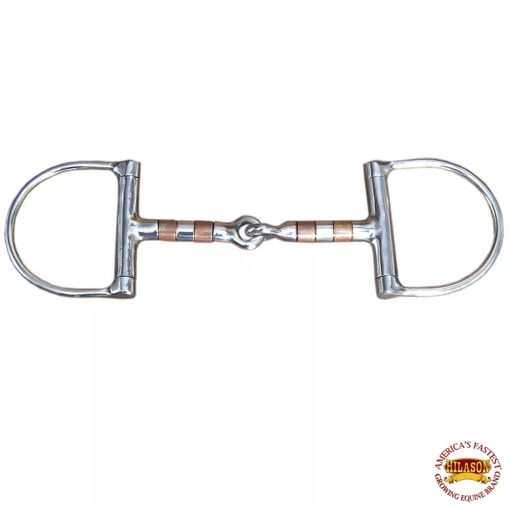 HILASON Western Horse Snaffle D Ring Bit Solid Stainless Steel