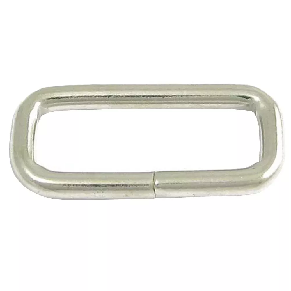 Hilason Western Tack Nickle Plated Wire Rectangle Horse Strap Loop
