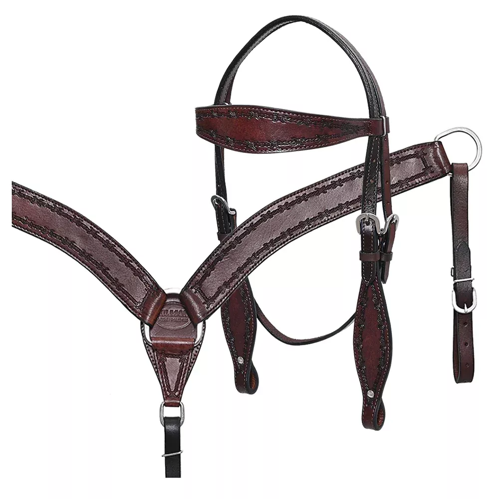 Hilason Western Tack Set Barb Wire