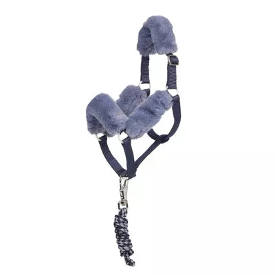 Hobby Horse Comfort Headcollar & Leadrope Navy