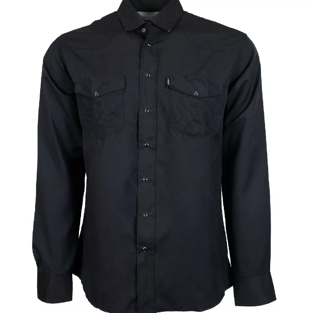 Hooey Men's Sol Black Pearl Snap Shirt