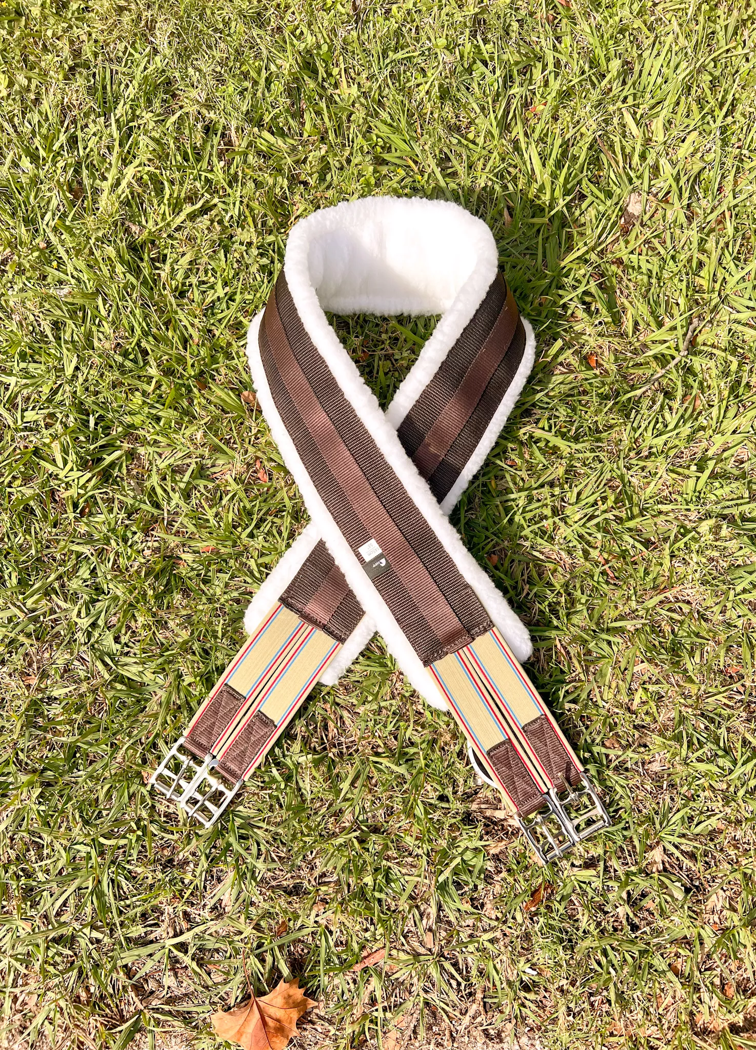 Horse Fare Fleece Lined Nylon Girth