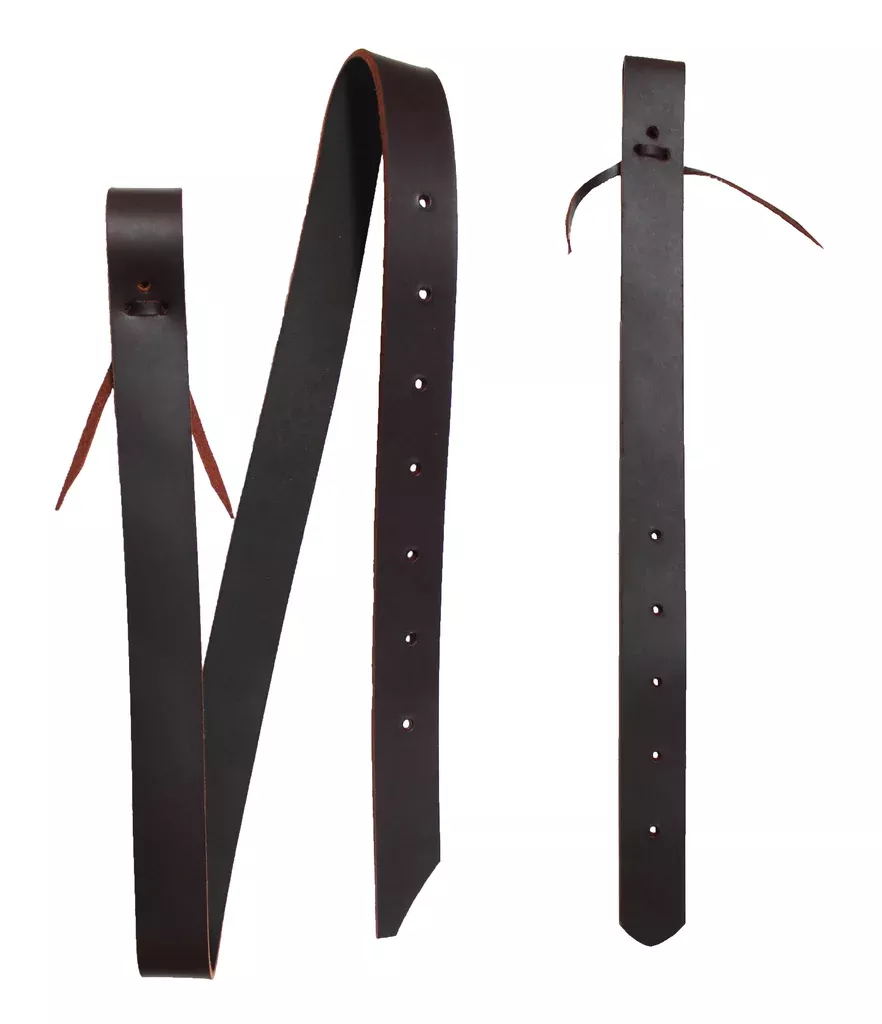 Horse Horse Western Saddle Leather Off Billet & Cinch Strap Set w/ Holes 40425