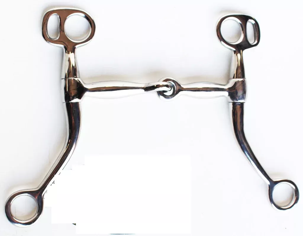 Horse Pro Rider STAINLESS STEEL CURB TRAININGBIT 5" SNAFFLE 35563B