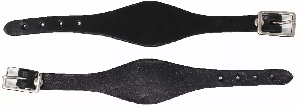 Horse Western Saddle Fender Replacement Contoured Hobble Strap Black 52HS02BK