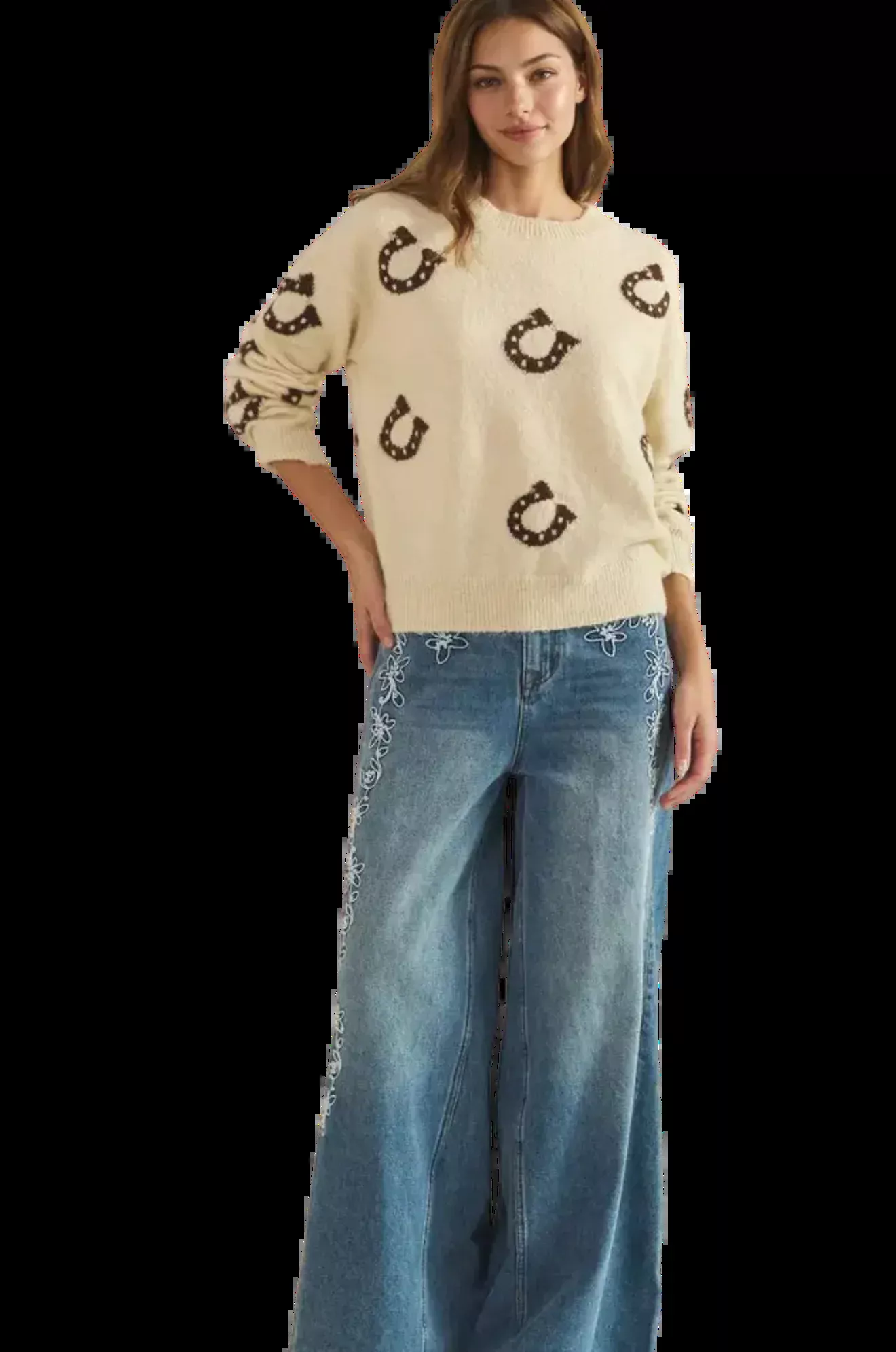 Horseshoe Pattern Sweater