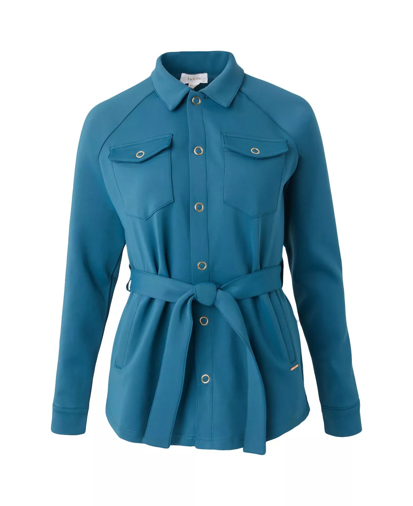 Horze Alyssa Womens Shirt Jacket - Legion Blue