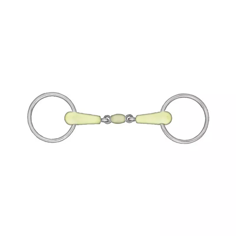 Horze Apple Flavor Peanut Link Loose Ring Snaffle Bit