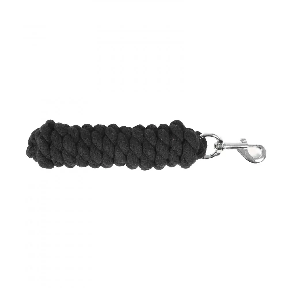 Horze Basic Cotton Lead Rope - Black