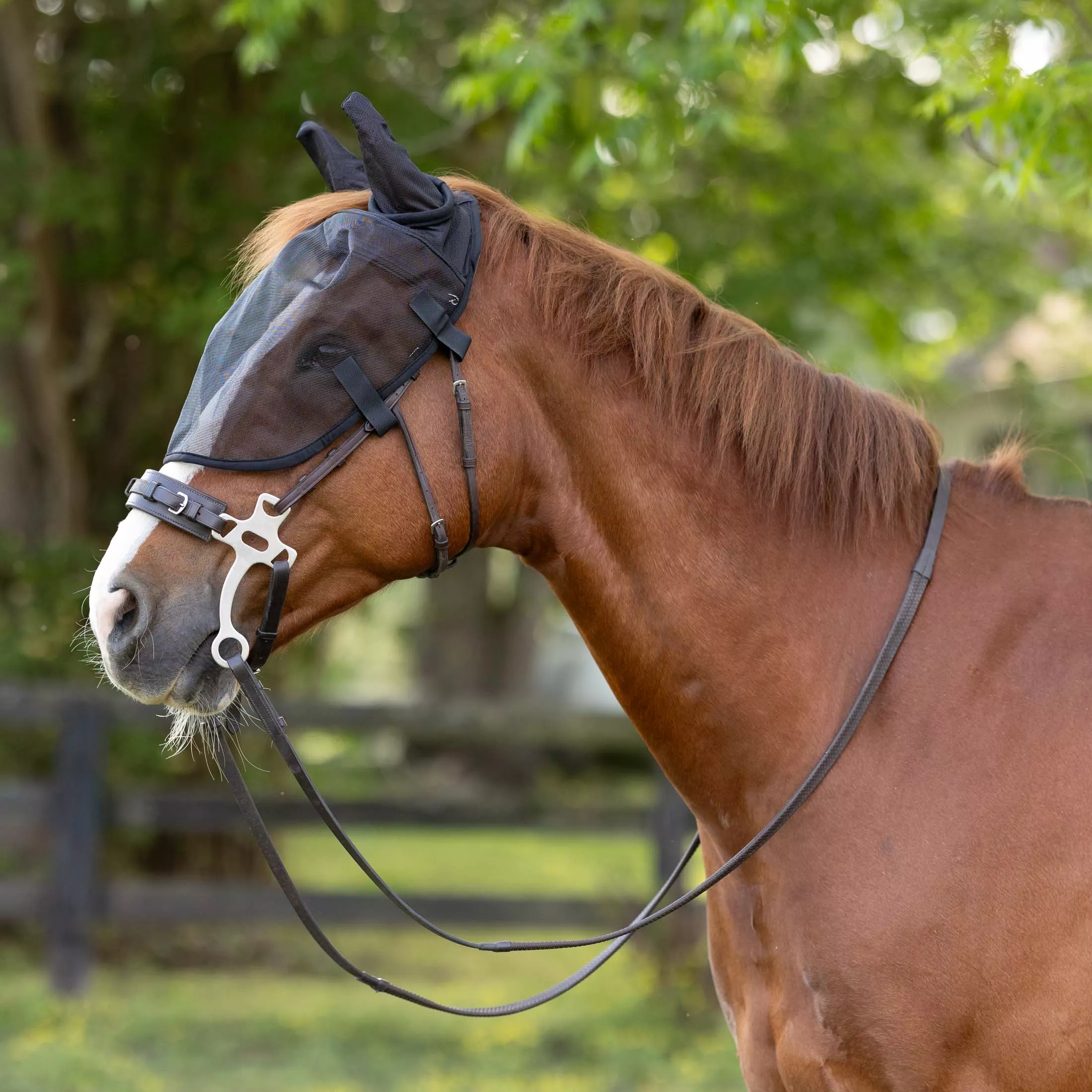 Horze Bridle Fly Mask - Black