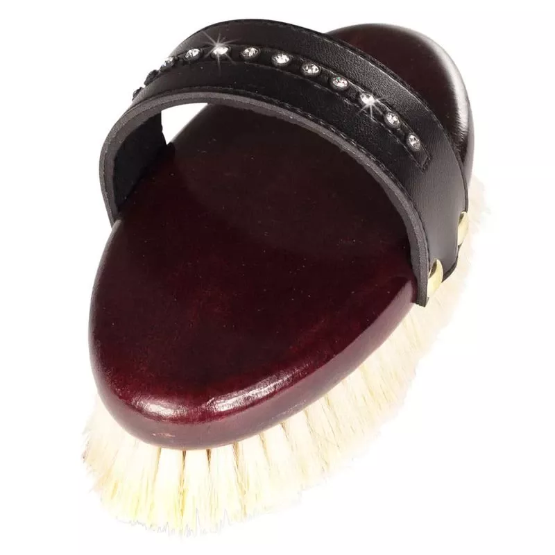 Horze Deluxe Soft Crystal Body Brush – Brown