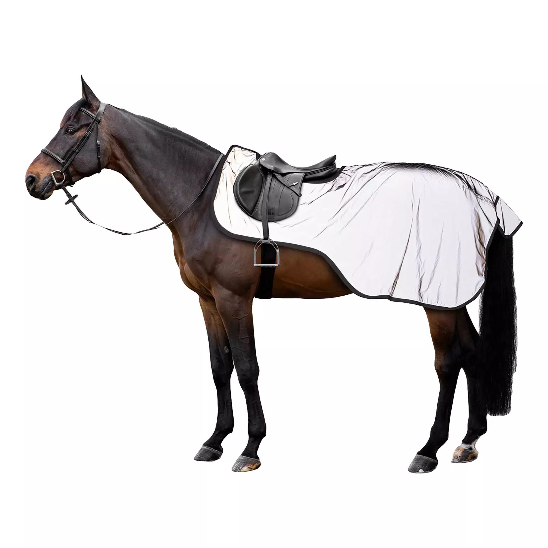 Horze Hi Viz Reflective Riding Sheet - Reflective Print