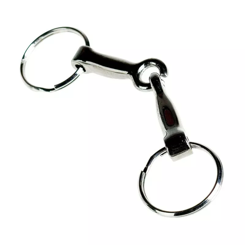 Horze Key Ring - Snaffle Bit - Silver