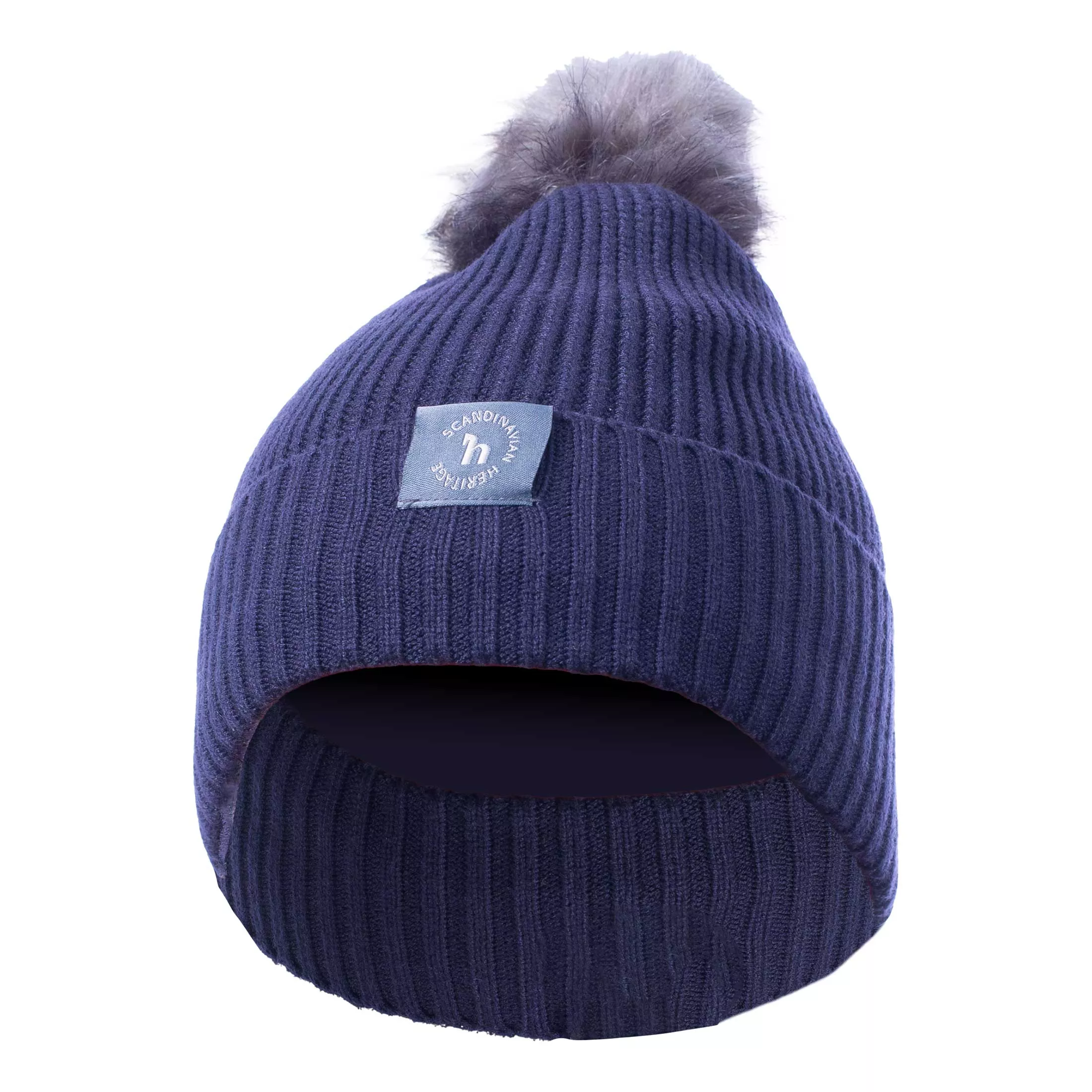 Horze Noa Kids Knitted Hat - Blueberry