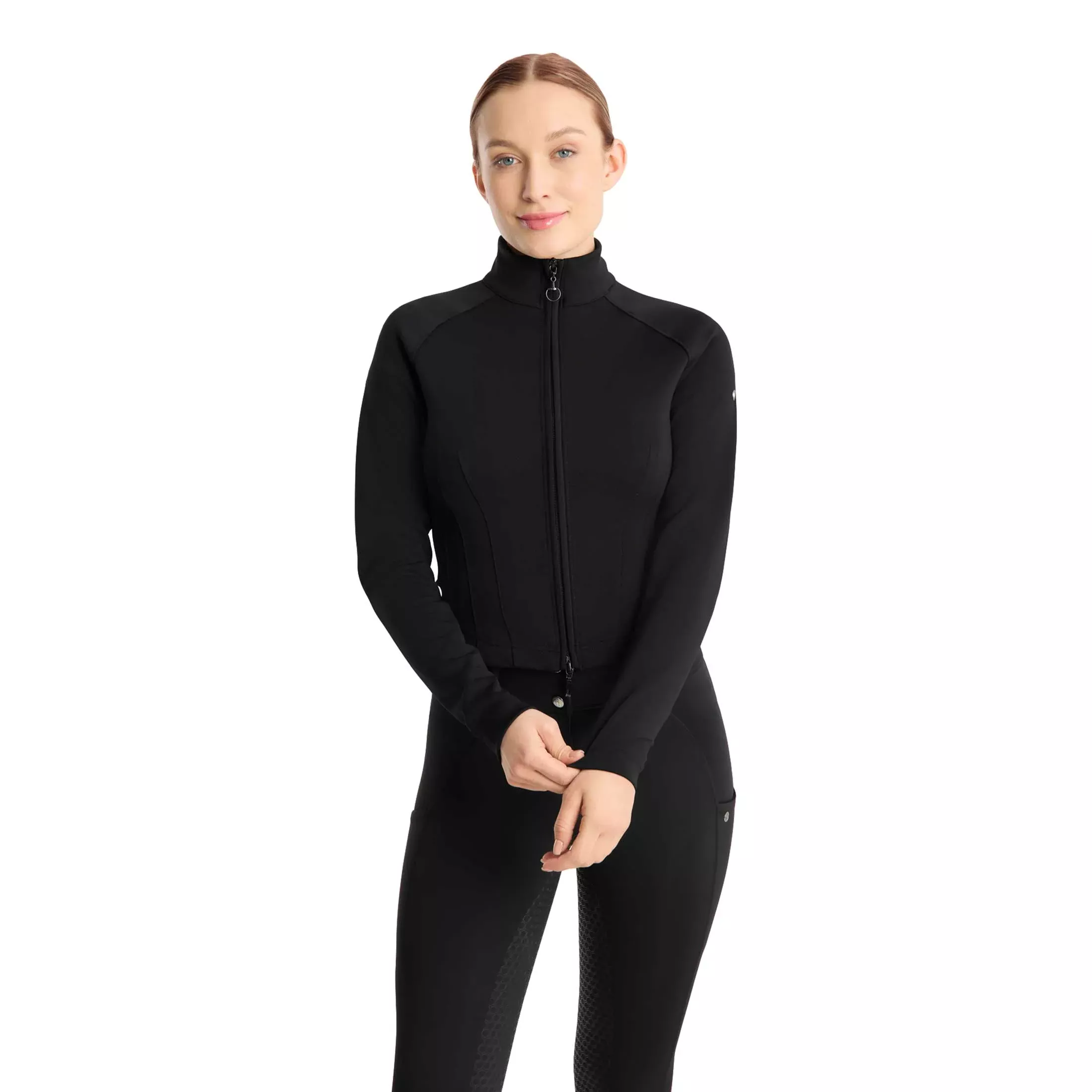 Horze Viveka Womens Perforated Training Jacket - Black