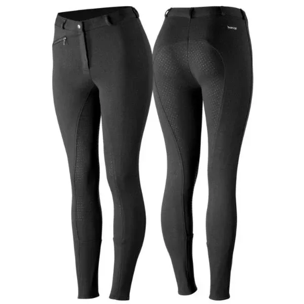 Horze Womens Active Silicone Grip Breech Black