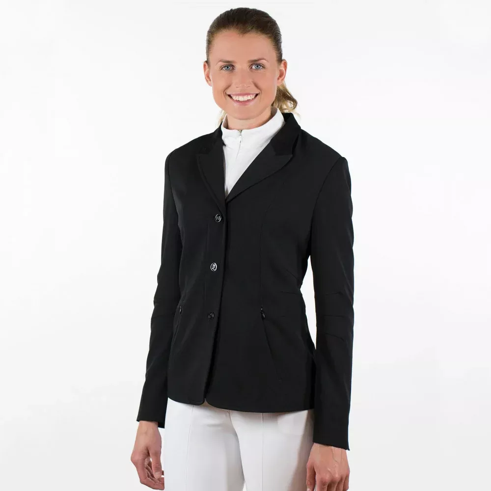Horze Yvonne Womens Show Jacket - Black