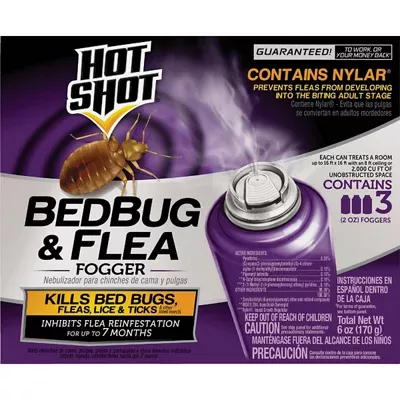 Hot Shot Flea & Bedbug Indoor Insect Fogger (3-Pack)