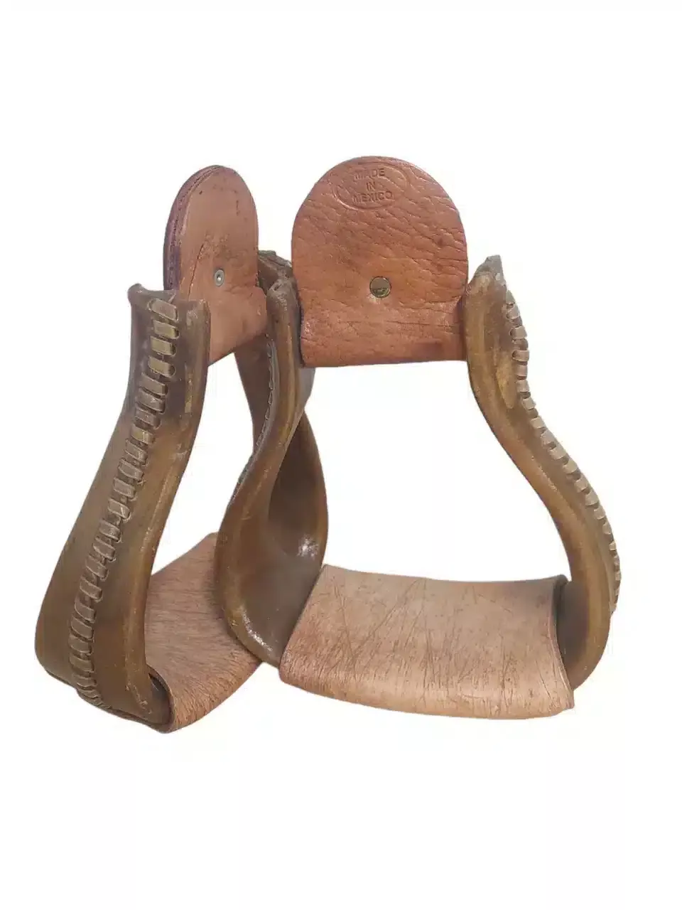 HR Saddlery 2 1/2″ Rawhide Bell Stirrups